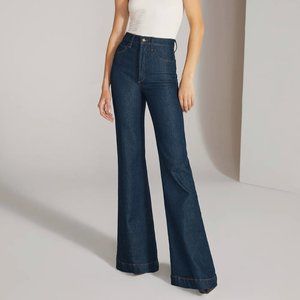 Favorite Daughter The Valentina Super High Rise Flare in Pepper